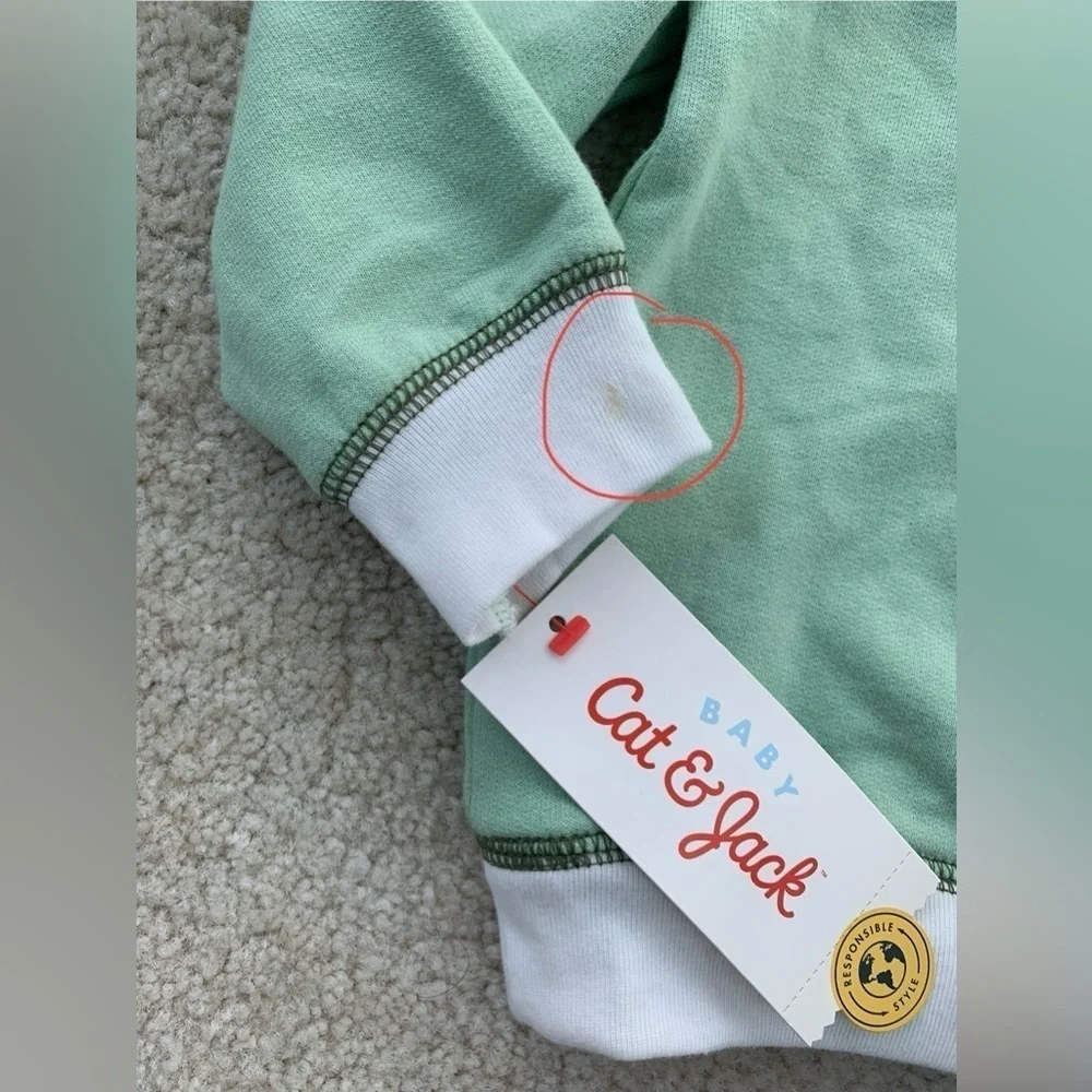 Cat & Jack NWT Size 18 Months Snail Sweatshirt Set